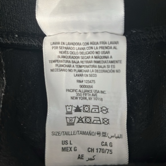 Juicy couture black Terry cloth jogger pants Large - Picture 8 of 8